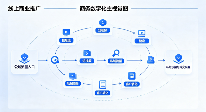 中方县线上商业推广怎么做？全域流量闭环搭建与低成本转化实战指南